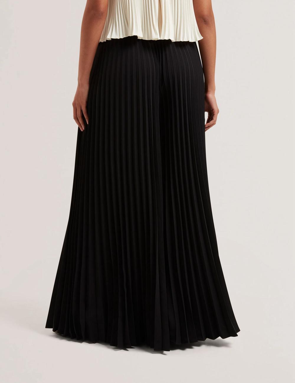 Women Ted Baker HARYX - Pleated Wide Leg Palazzo Trousers Black | Egypt  XESRQ-3846