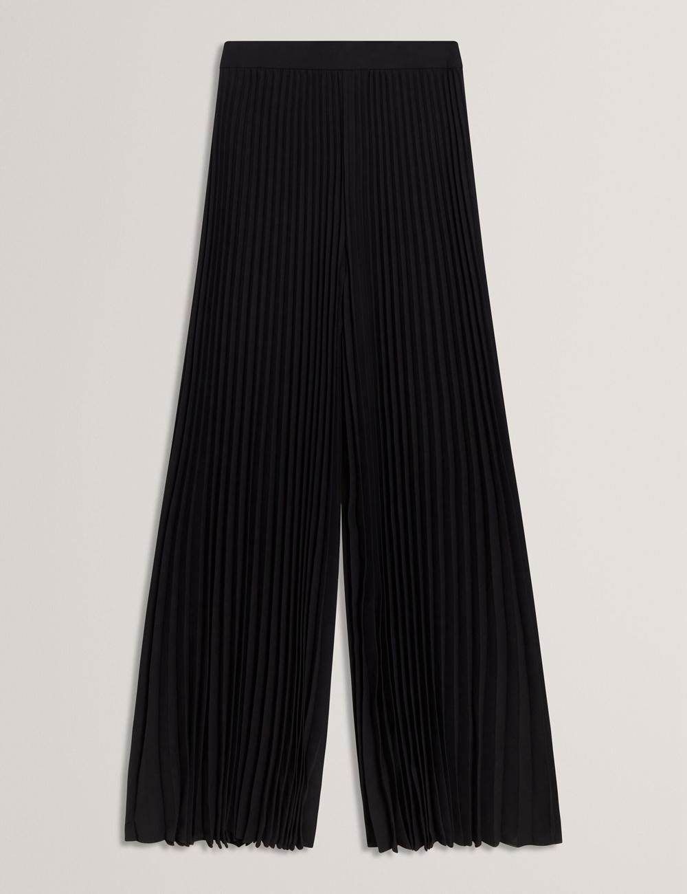 Women Ted Baker HARYX - Pleated Wide Leg Palazzo Trousers Black | Egypt  XESRQ-3846