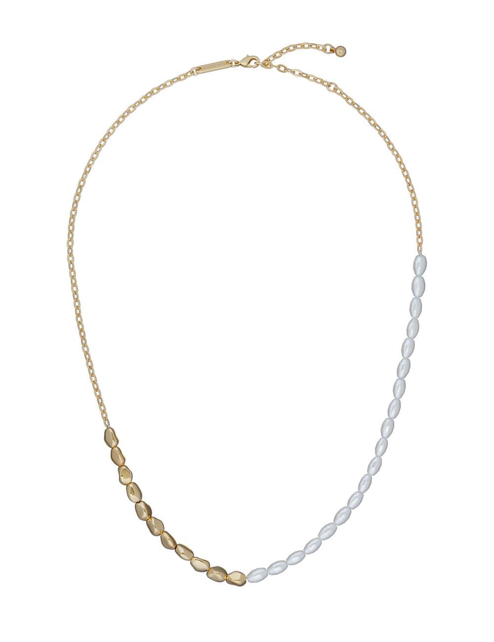 Women Ted Baker ILENIE - Island Pearl Beaded Necklaces Gold | Egypt  ALDYM-1504