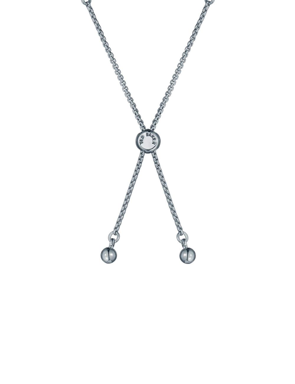 Women Ted Baker ISABELA - Baguette Crystal Adjustable Bracelets Silver | Egypt  BWIQJ-3592