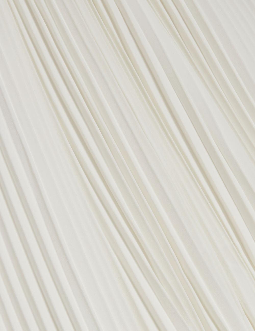 Women Ted Baker JAMAYA - High Halter Neck Pleated Sleeveless Tops Ivory | Egypt  SBNYZ-3874