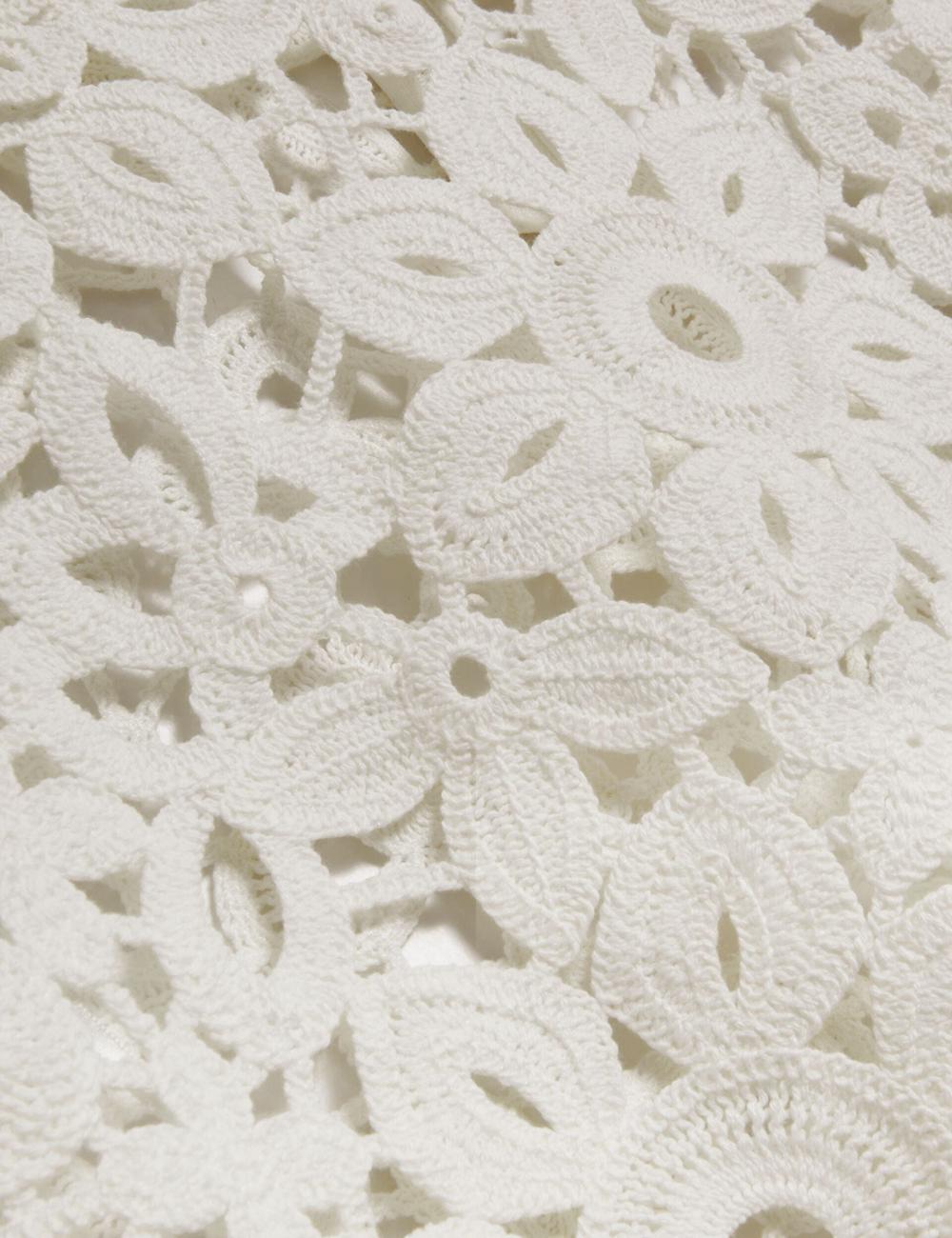 Women Ted Baker JOYYRA - Floral Crochet Knit Sleeveless Tops White | Egypt  EPYGC-3518