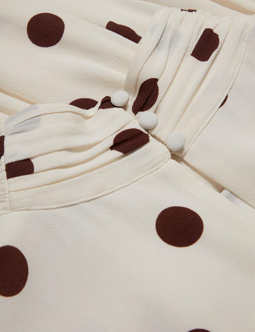 Women Ted Baker JUTUVA - Polka Dot Neck Shift Mini Dresses Ivory | Egypt  KREYJ-0436