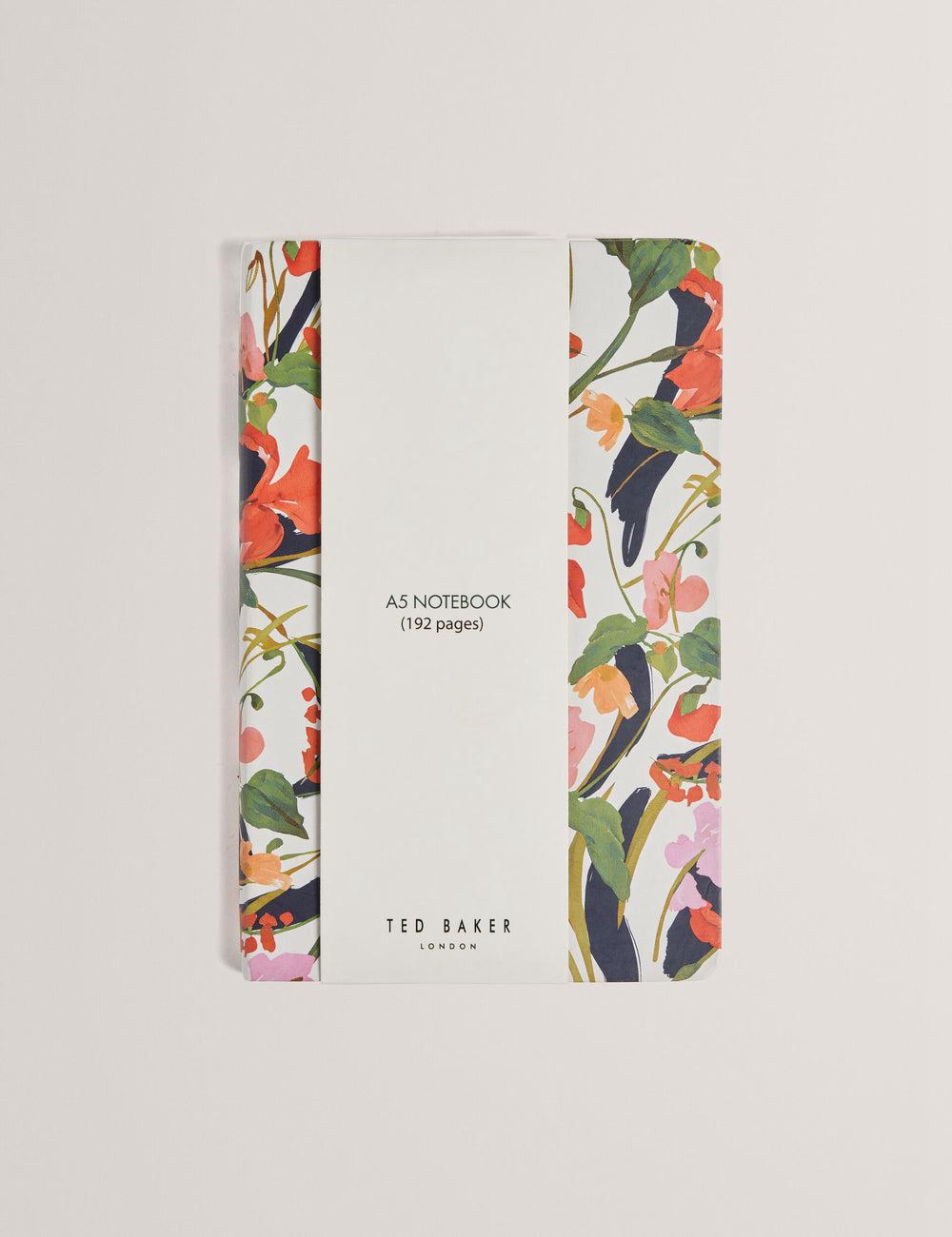 Women Ted Baker KATIIES - Floral Print A5 Notebook Stationary Nat-White | Egypt  ZNHUA-3478