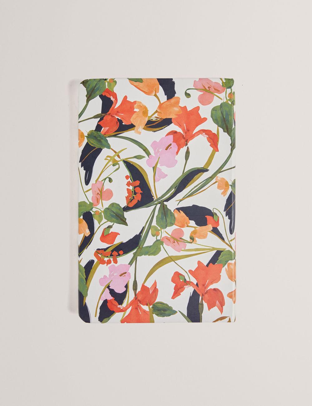 Women Ted Baker KATIIES - Floral Print A5 Notebook Stationary Nat-White | Egypt  ZNHUA-3478