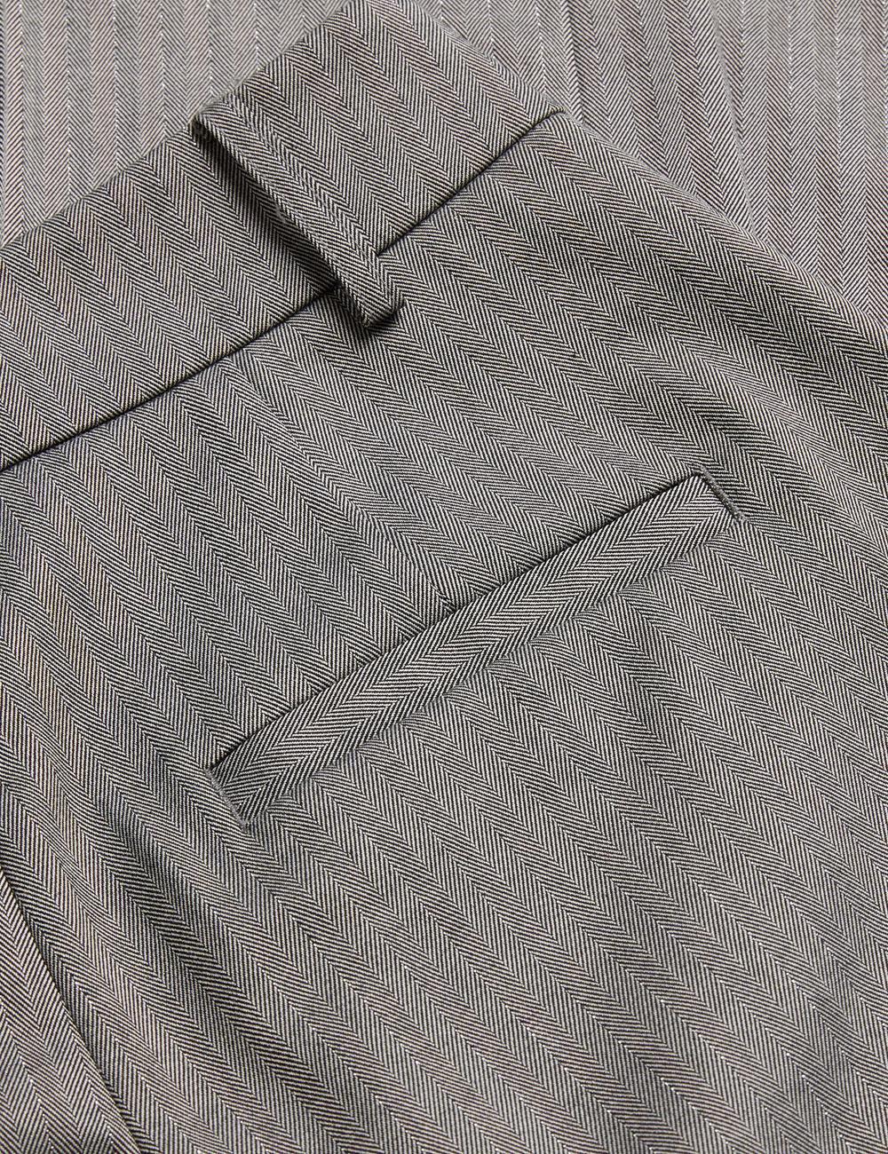 Women Ted Baker KOAT - Herringbone Wide Leg Tailored Trousers Dk-Grey | Egypt  NJVFU-6384