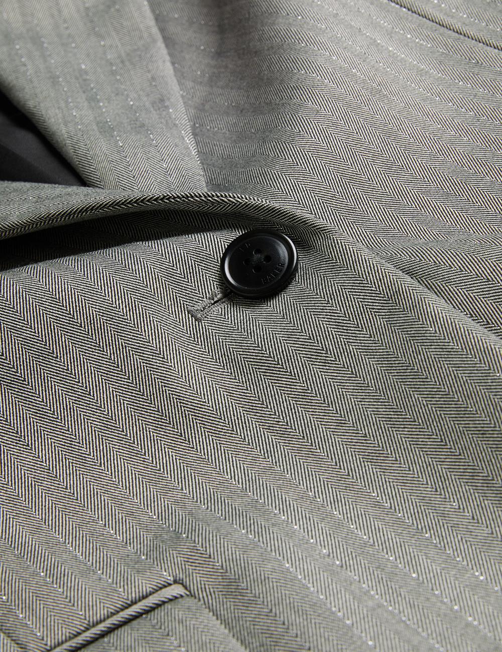 Women Ted Baker KOA - Oversized Herringbone Single Breasted Blazers Dk-Grey | Egypt  JVOSZ-1206