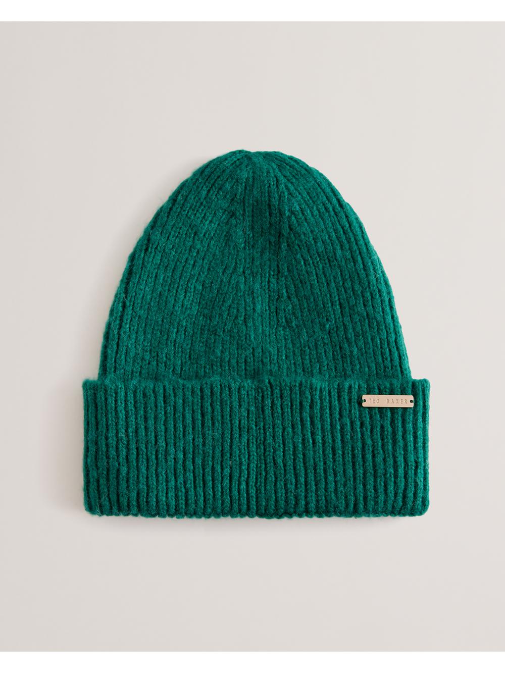 Women Ted Baker LIDIAAS - Wool Blend Ribbed Knit Beanie Hats Dk-Green | Egypt  XKQFP-5947
