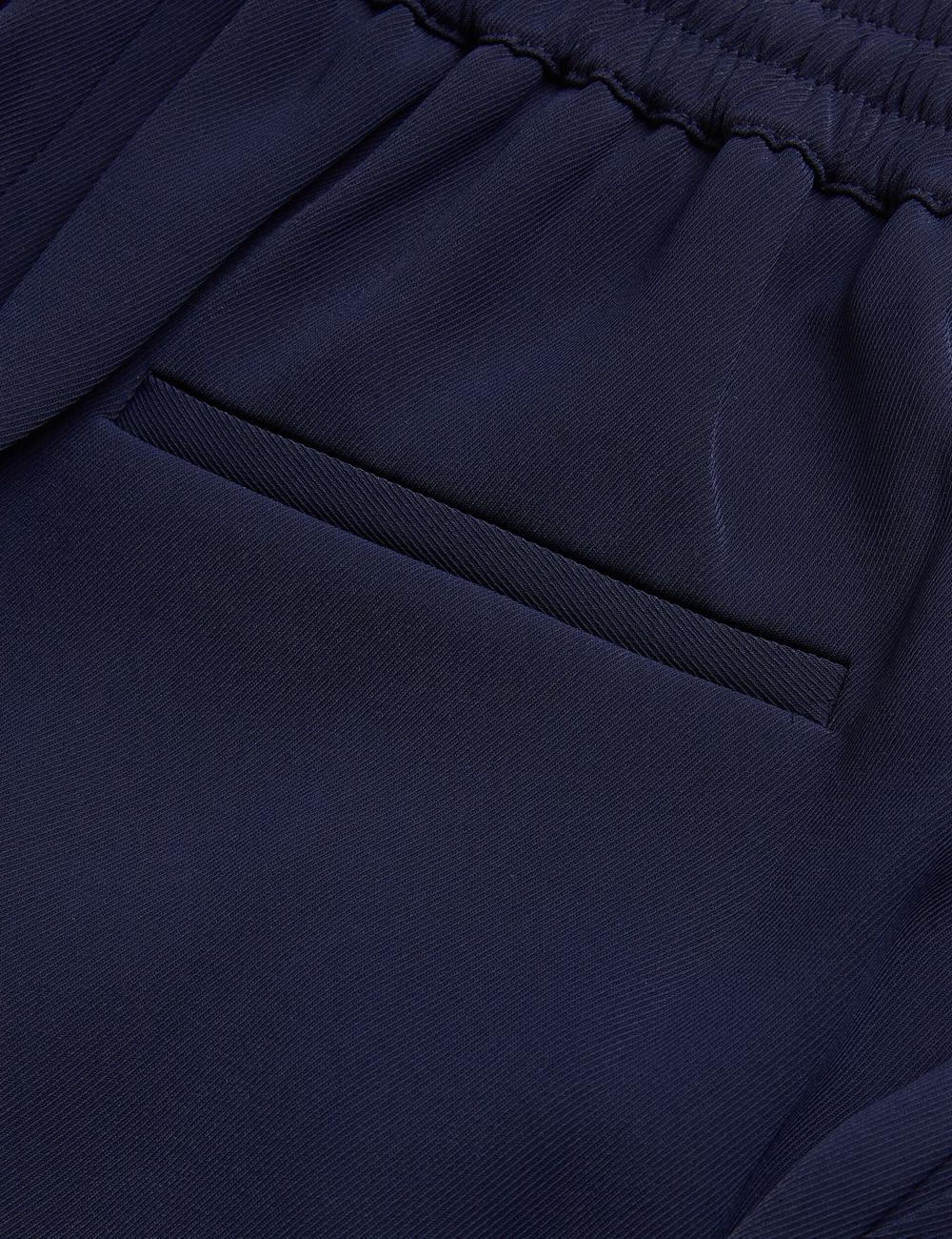 Women Ted Baker LILIAAH - Wide Leg Tailored Joggers Navy | Egypt  VDGWB-3105