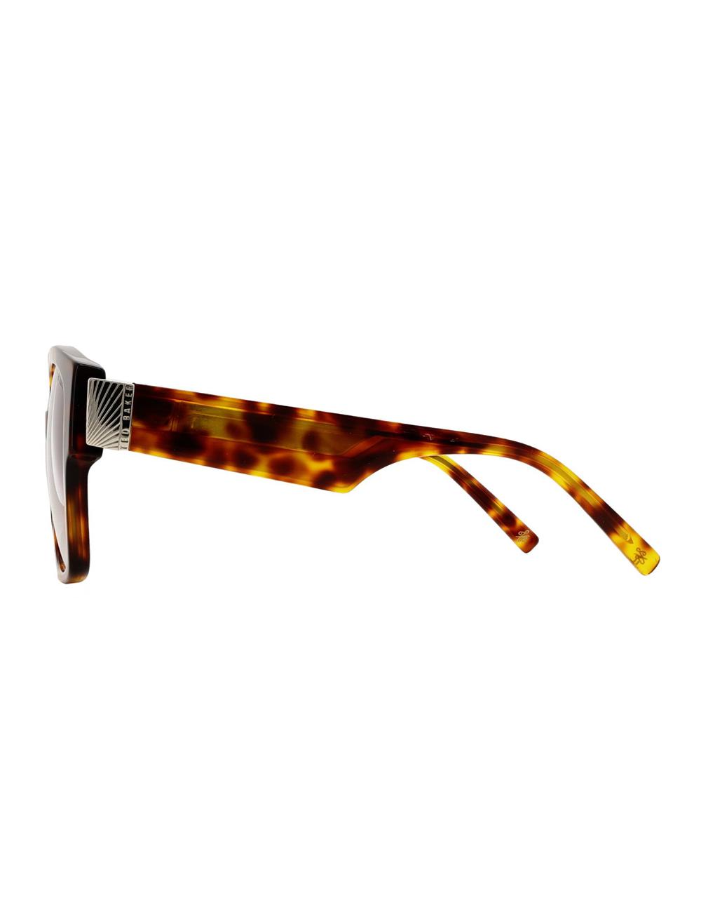 Women Ted Baker LINIA - Oversized Square Hardware Detail Sunglasses Brown | Egypt  HLXJO-4362