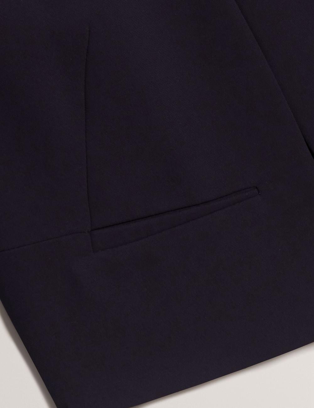 Women Ted Baker MANABJL - Tailored Round Neck Cropped Open Jackets Navy | Egypt  GETBU-5807