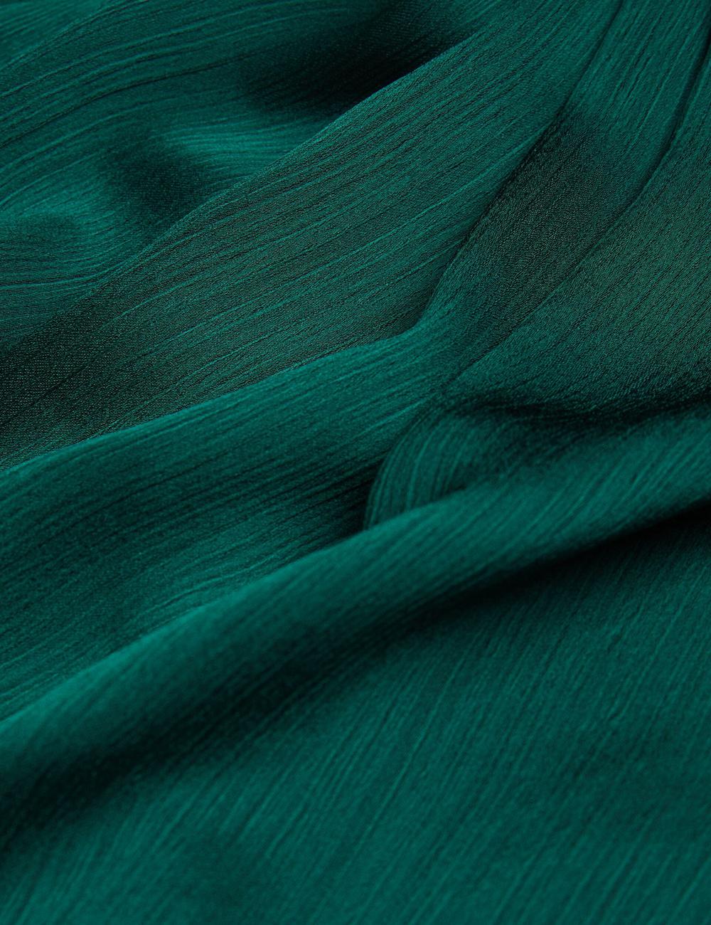 Women Ted Baker MISRINA - Drape Neck Detail Satin Top Jumpers Dk-Green | Egypt  WMRCH-2495