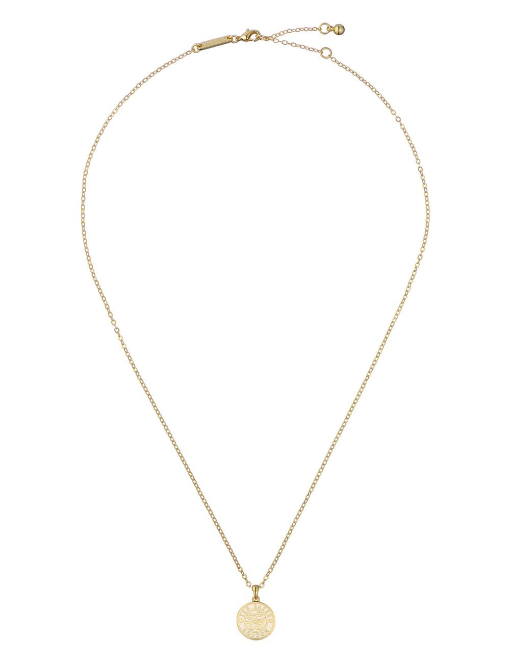Women Ted Baker MONELLA - Monogram Logo Coin Pendant Necklaces Gold | Egypt  NLGWP-3580