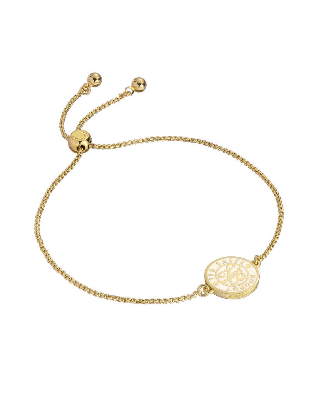 Women Ted Baker MONELLE - Monogram Logo Coin Adjustable Bracelets Gold | Egypt  YEBZV-5721