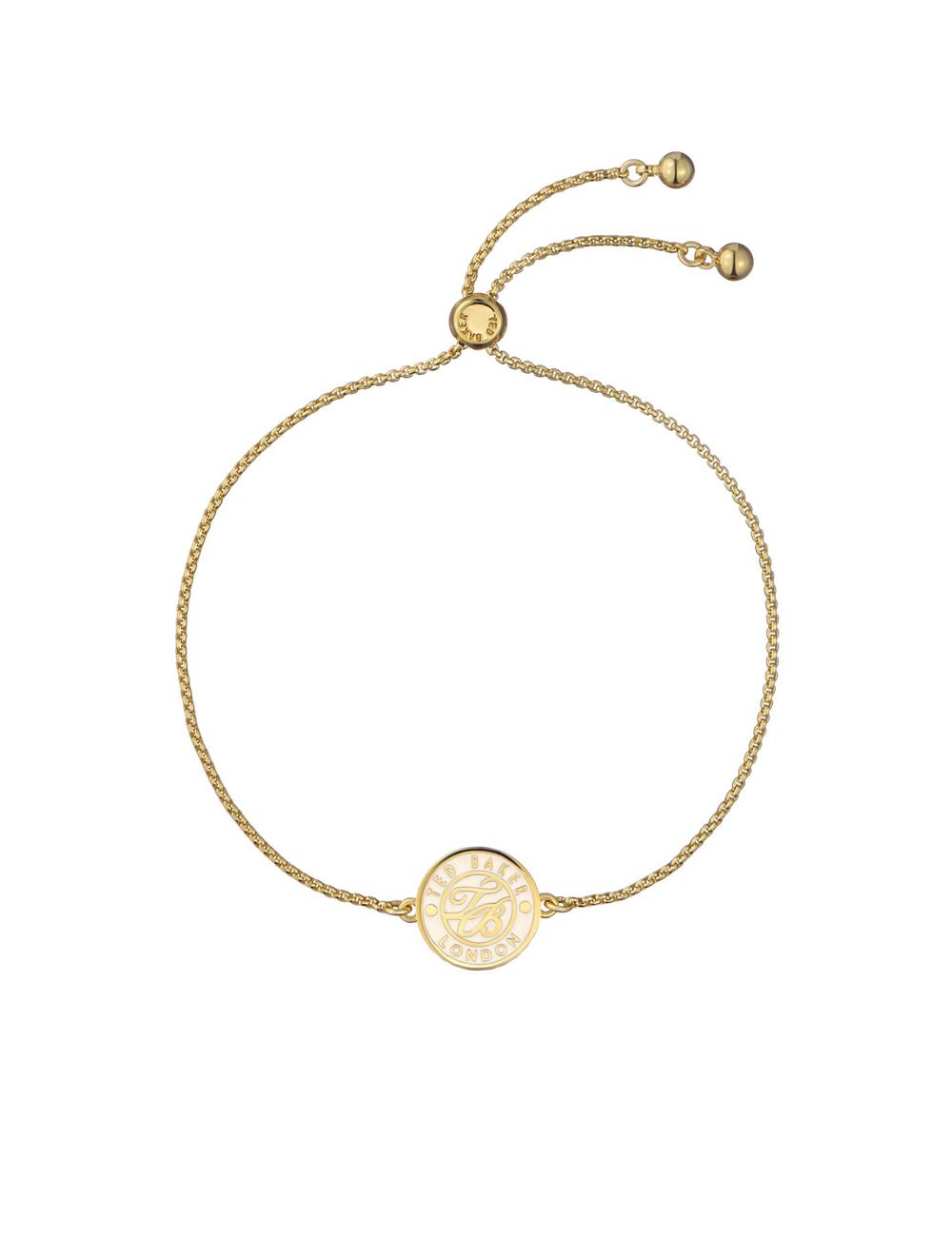 Women Ted Baker MONELLE - Monogram Logo Coin Adjustable Bracelets Gold | Egypt  YEBZV-5721
