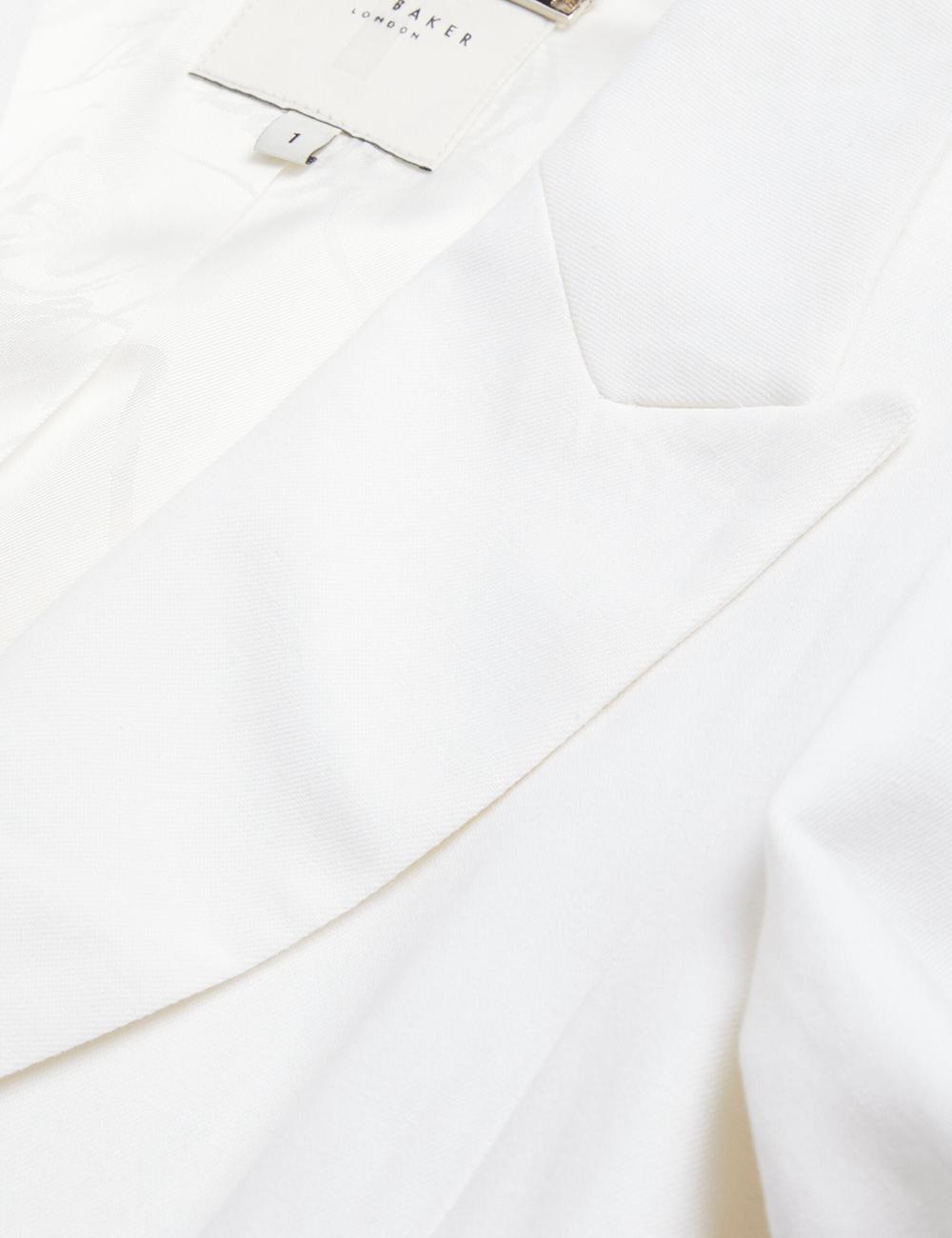 Women Ted Baker MUSUB - Tailored with Faux Pockets Blazers White | Egypt  CWRMQ-5360