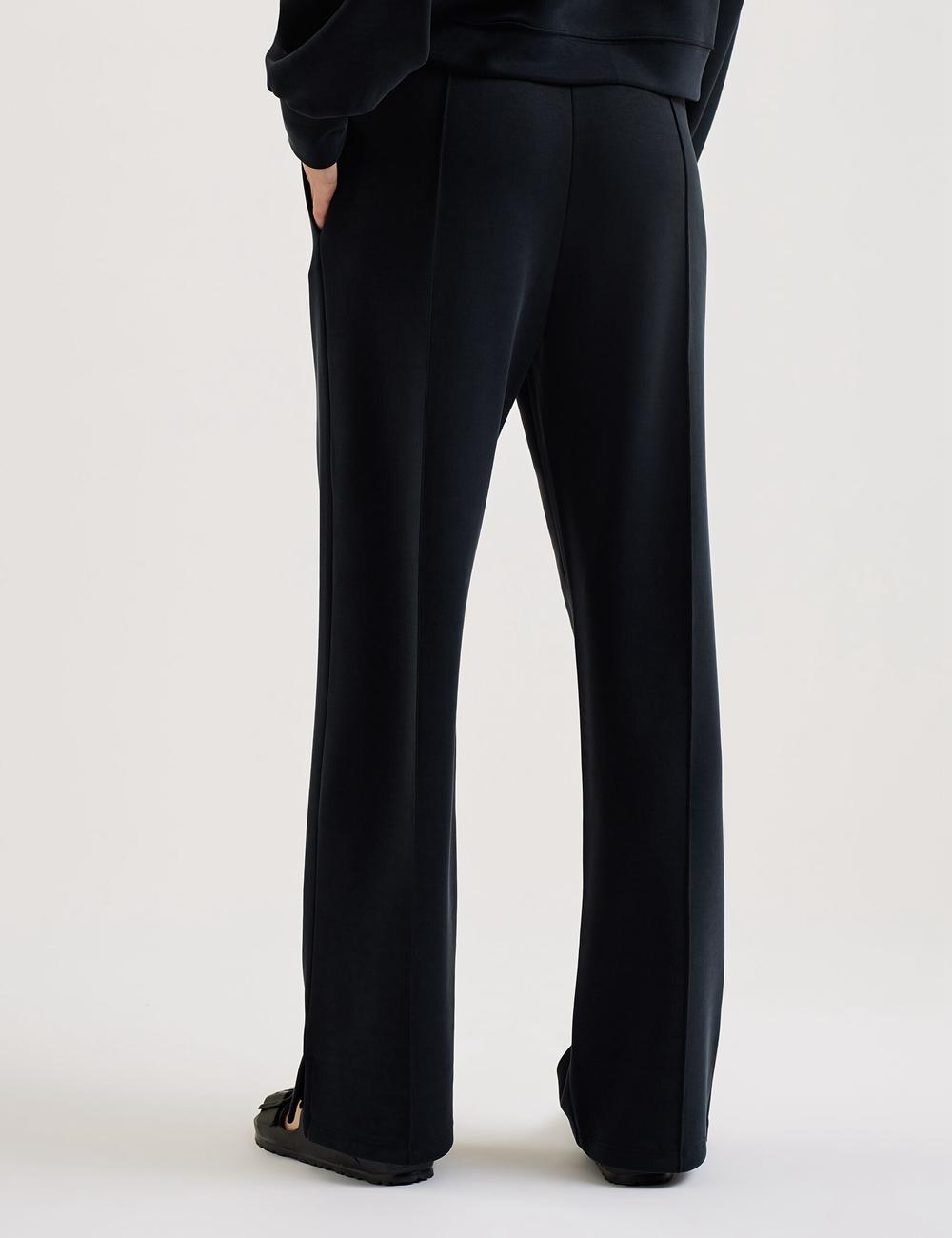 Women Ted Baker NOWELLL - Straight Leg Joggers With Split Hem Joggers Black | Egypt  JNVZM-1420