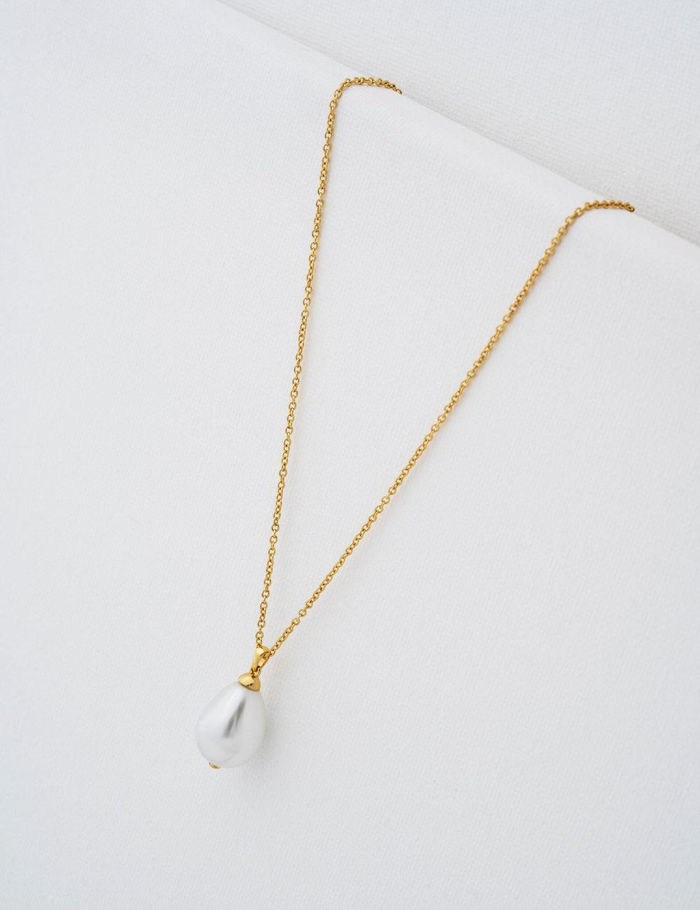 Women Ted Baker PARMLIA - Pearl Drop Pendant Necklaces Gold | Egypt  XHICG-1945