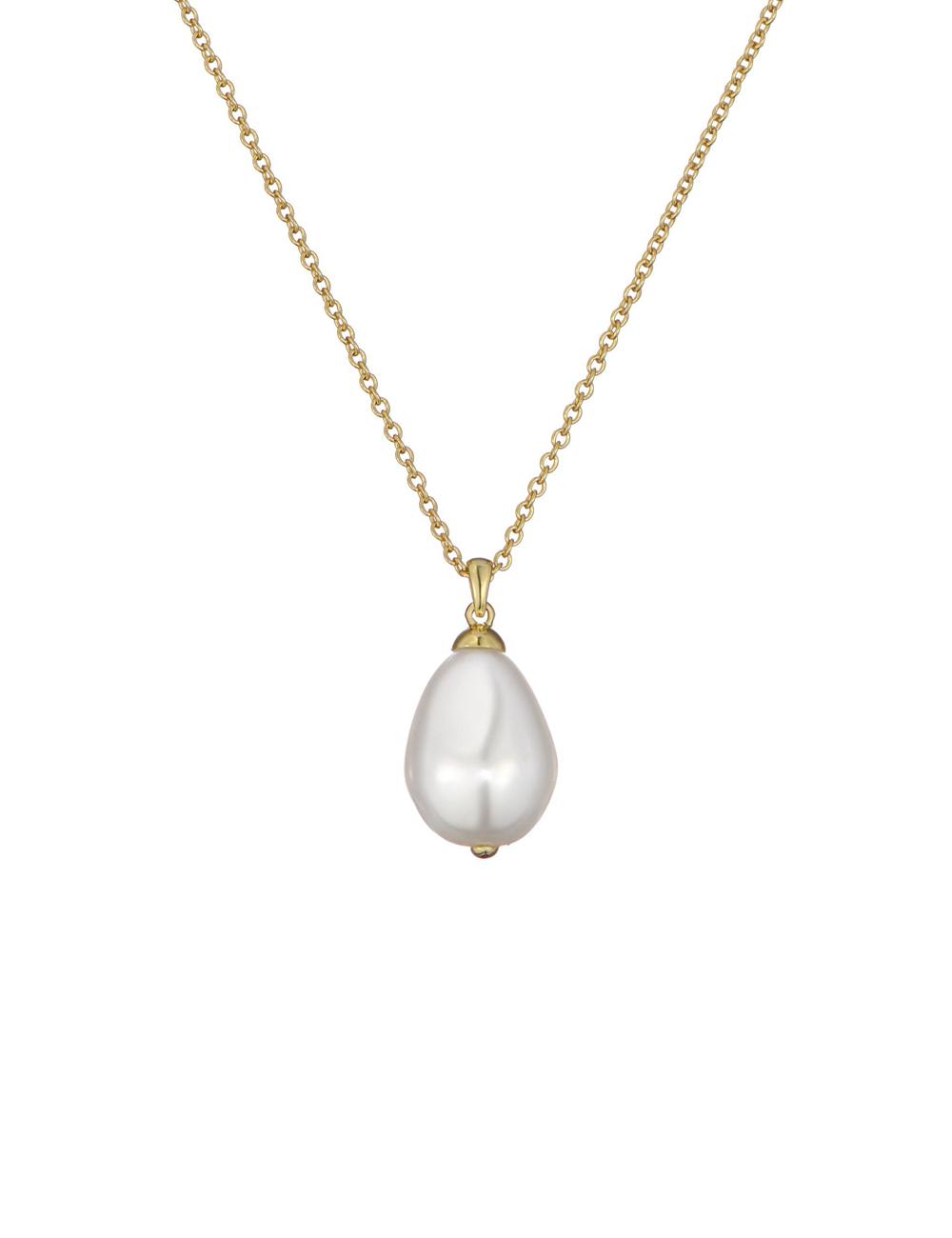 Women Ted Baker PARMLIA - Pearl Drop Pendant Necklaces Gold | Egypt  XHICG-1945