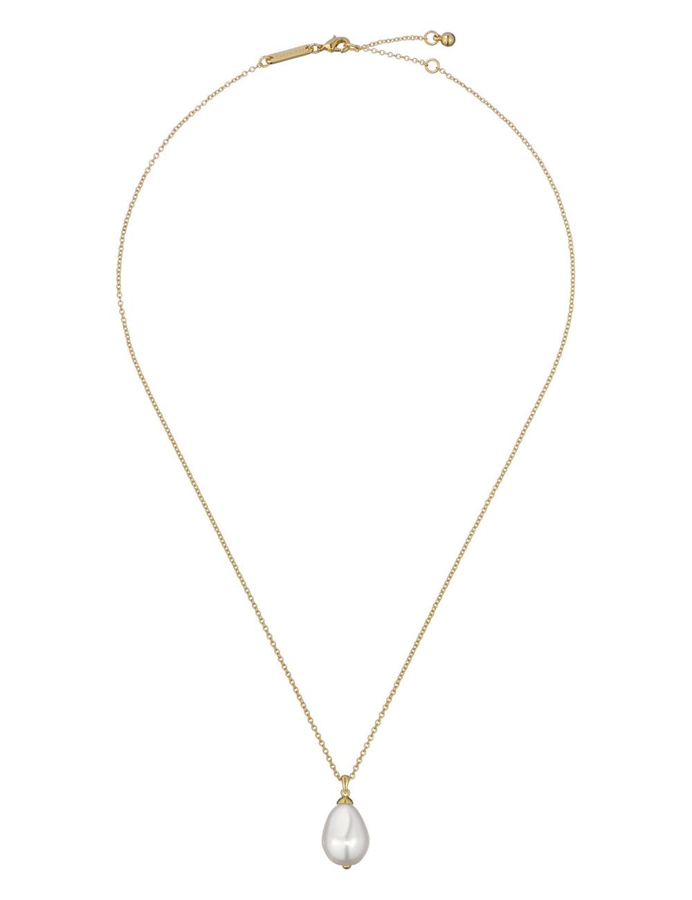 Women Ted Baker PARMLIA - Pearl Drop Pendant Necklaces Gold | Egypt  XHICG-1945