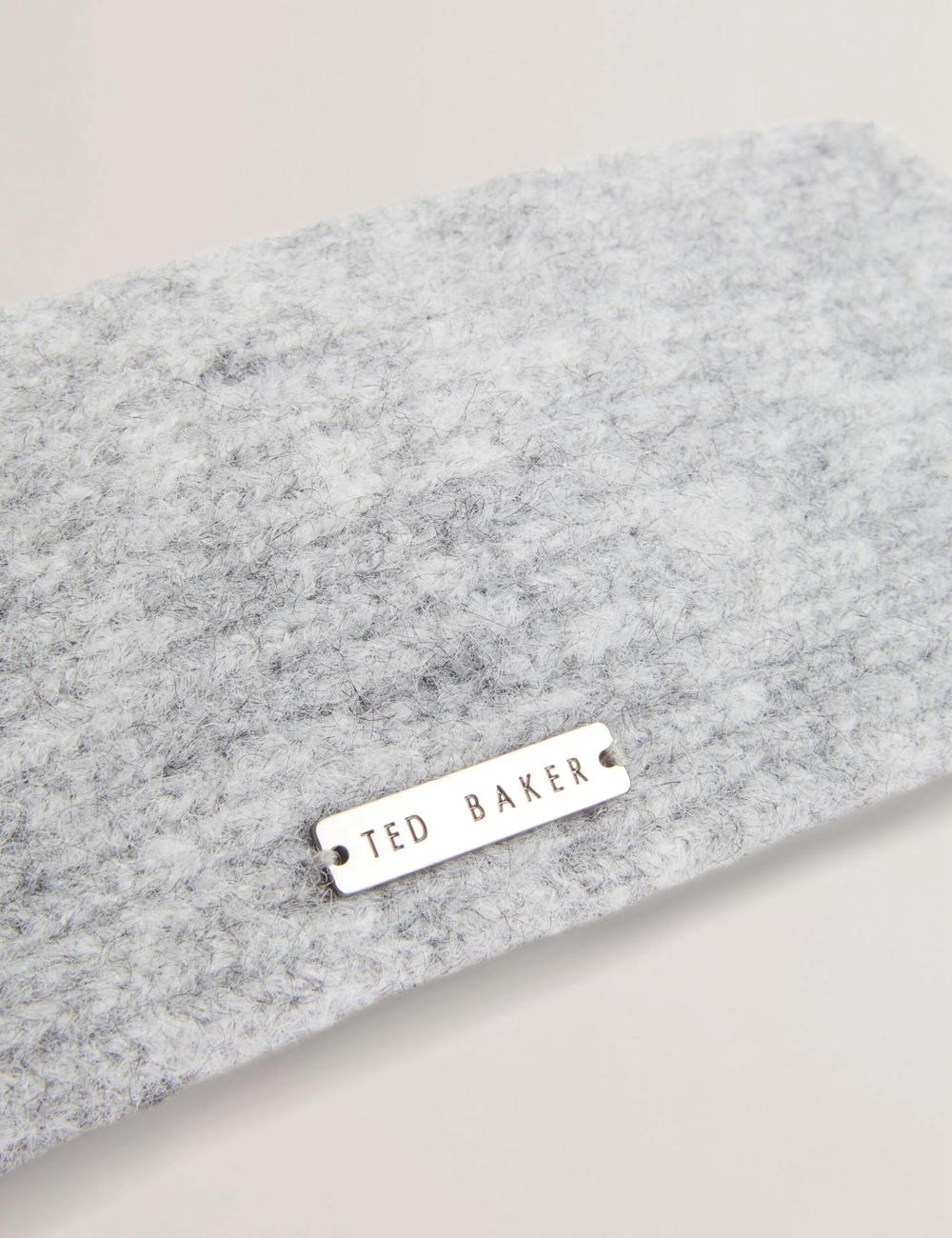 Women Ted Baker PENAOPA - Rhinestone Detail Knitted Headbands Grey | Egypt  CGHRF-5970