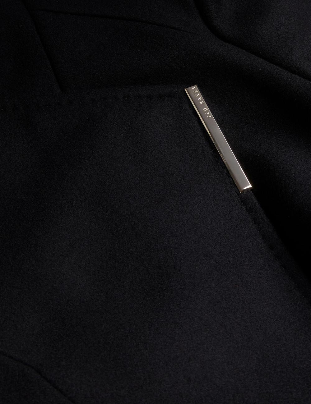 Women Ted Baker ROSELL Wool Wool Coats Black | Egypt  UAGQD-7028