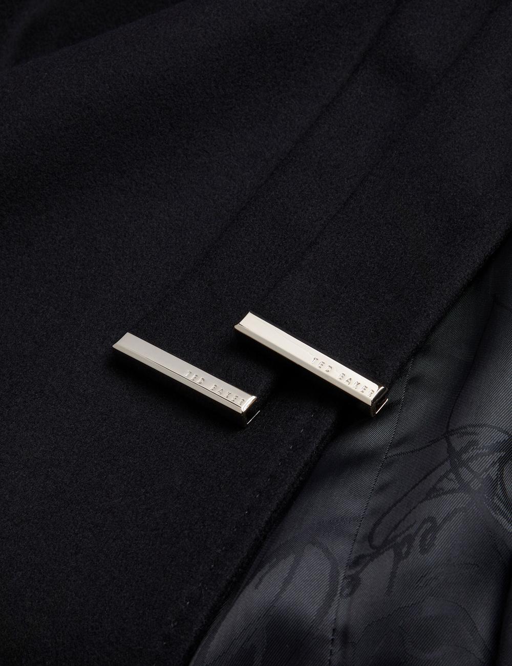 Women Ted Baker ROSELL Wool Wool Coats Black | Egypt  UAGQD-7028