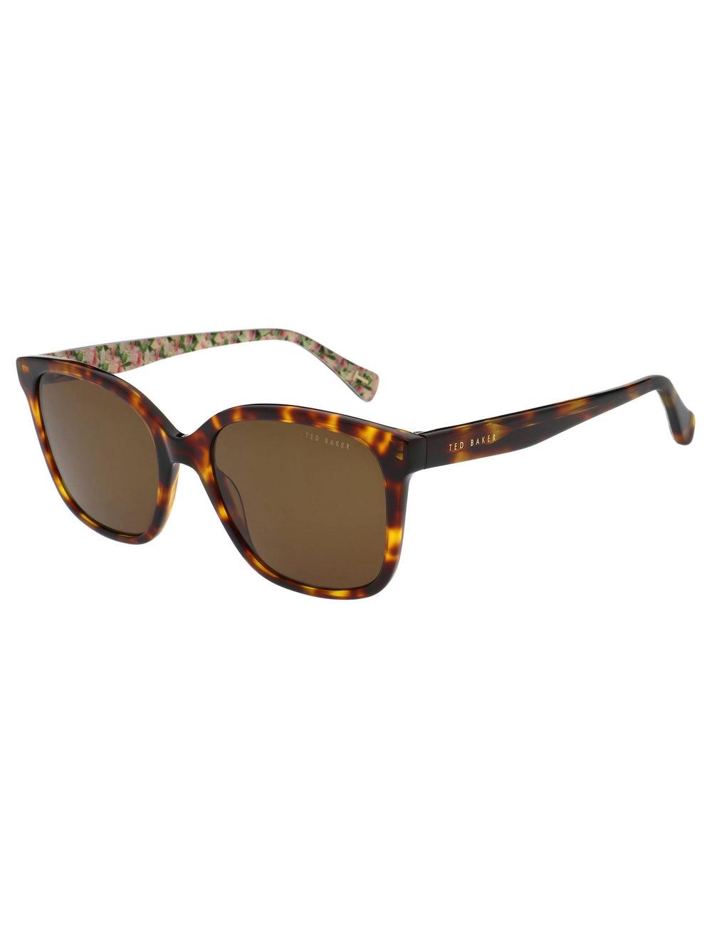 Women Ted Baker SHANEY - Classic Square Print Detail Sunglasses Brown | Egypt  DEGYS-0271