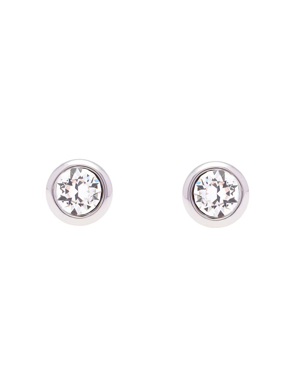 Women Ted Baker SINAA - Solitaire Crystal Stud Earrings Silver | Egypt  BJPOL-3802