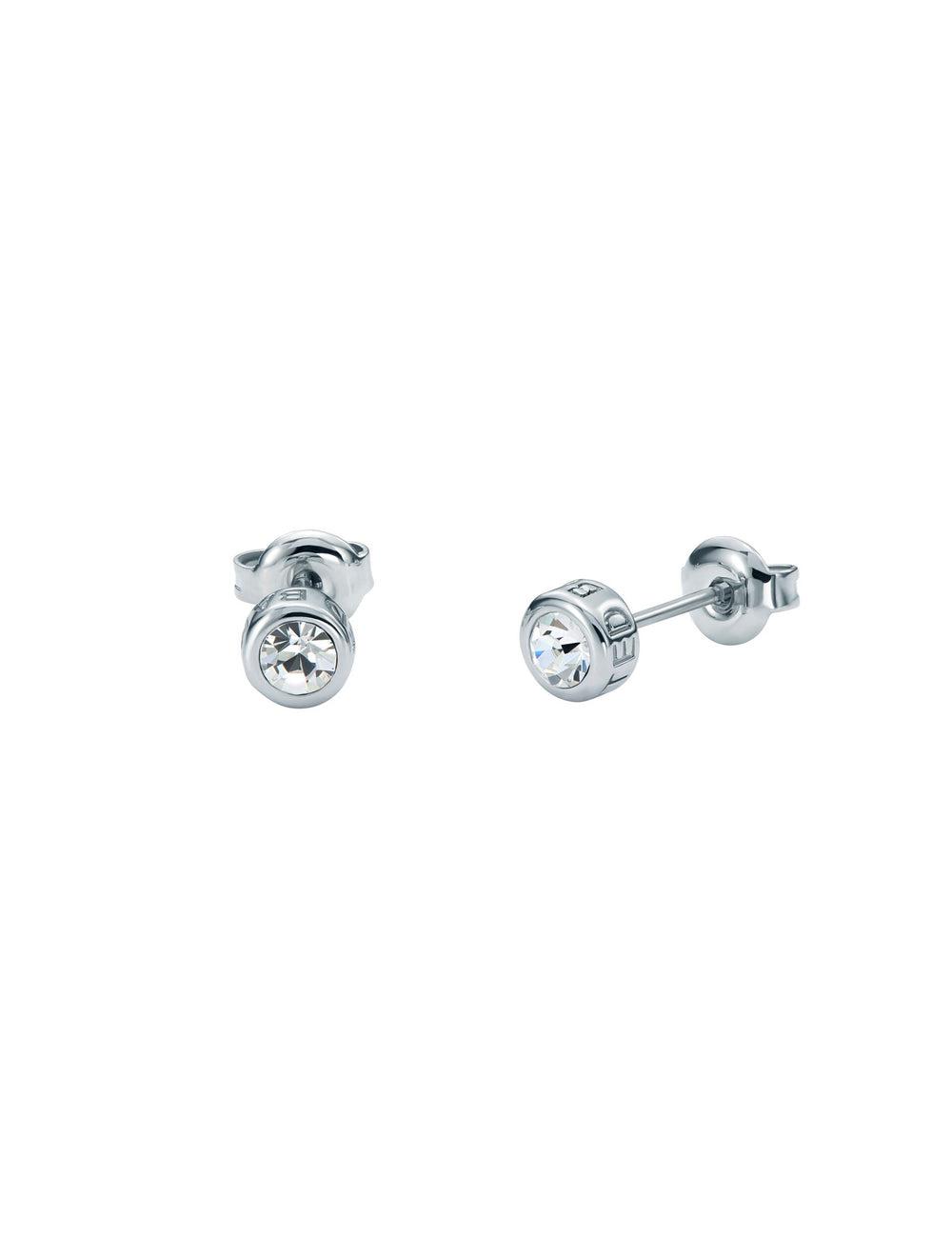 Women Ted Baker SINEE - Mini Crystal Stud Earrings Silver | Egypt  VCNTP-4927