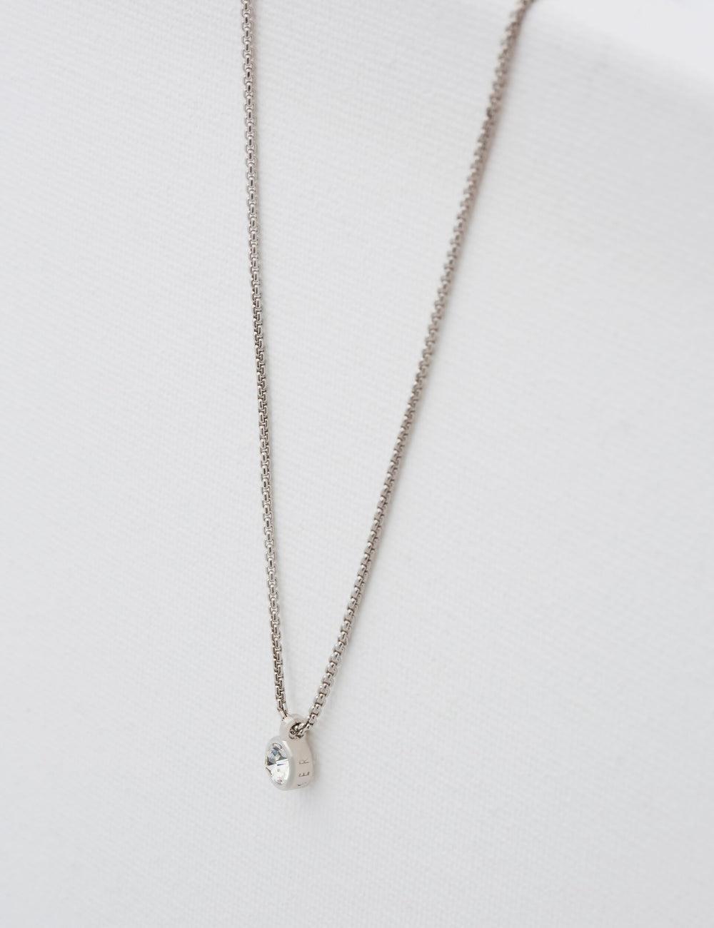 Women Ted Baker SININAA - Mini Crystal Pendant Necklaces Silver | Egypt  CTWNG-3145
