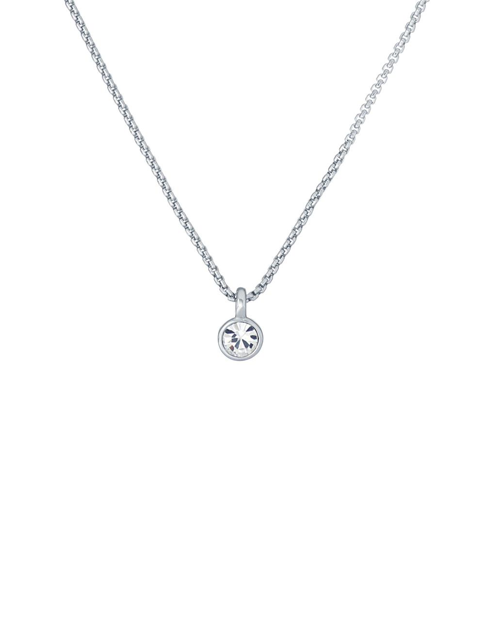 Women Ted Baker SININAA - Mini Crystal Pendant Necklaces Silver | Egypt  CTWNG-3145