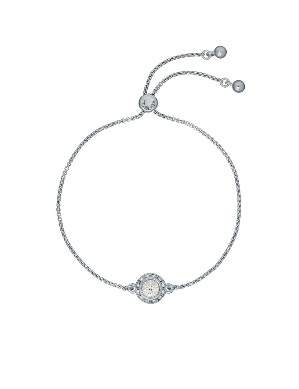 Women Ted Baker SOLETA - Solitaire Sparkle Crystal Adjustable Bracelets Silver | Egypt  JIENS-2406