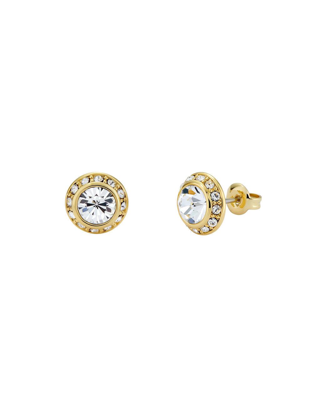 Women Ted Baker SOLETIA - Solitaire Sparkle Crystal Stud Earrings Gold | Egypt  UCYLA-1582