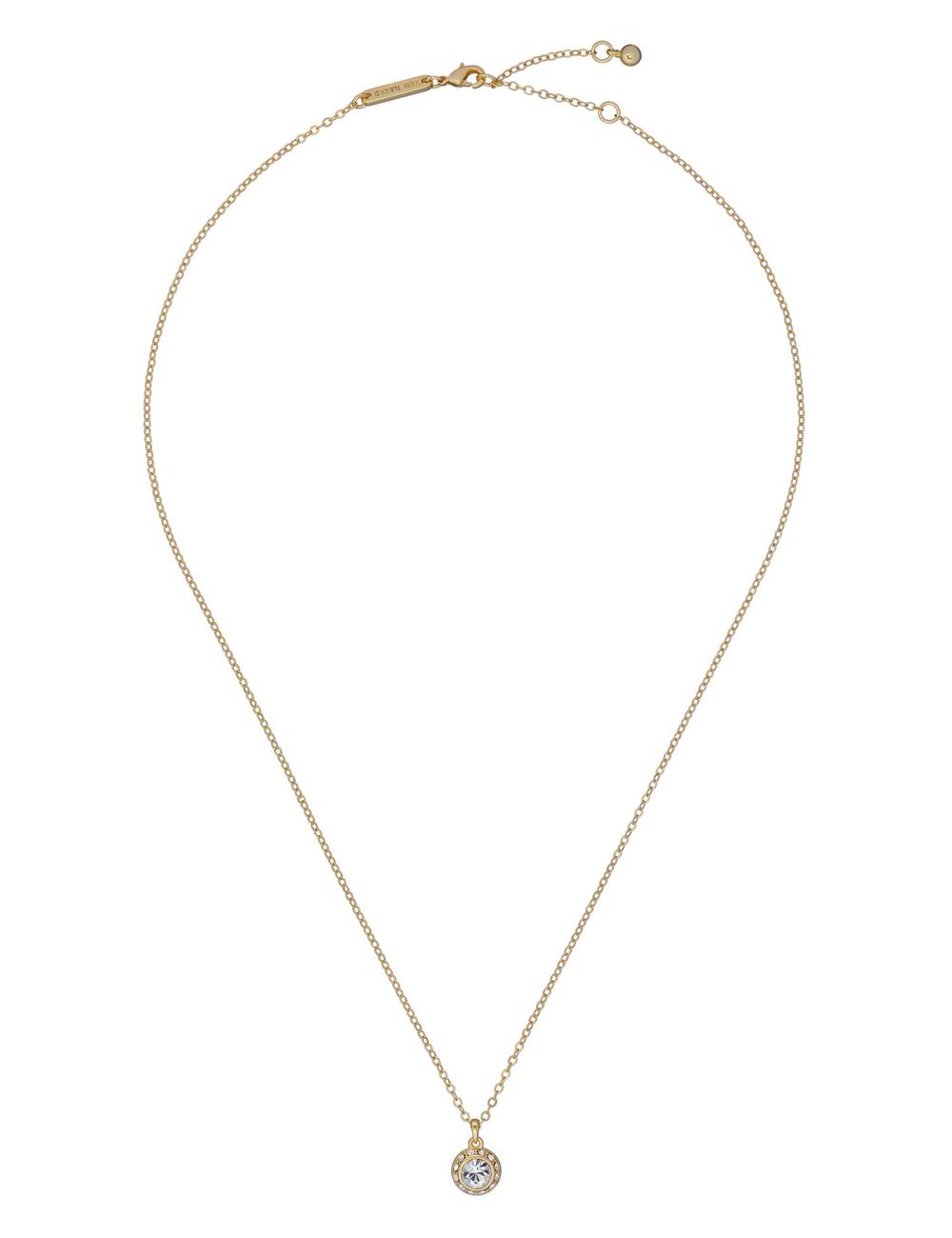 Women Ted Baker SOLTELL - Solitaire Sparkle Crystal Pendant Necklaces Gold | Egypt  XDNEW-9047