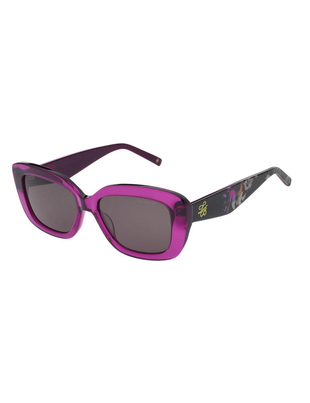 Women Ted Baker SUMMER - Print Detail Chunky Wrap Sunglasses Purple | Egypt  FAREQ-9347