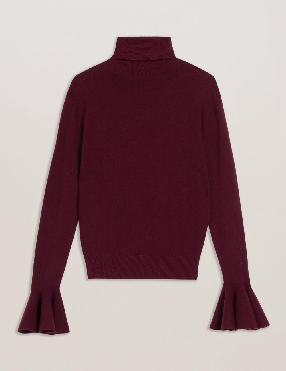 Women Ted Baker TAMSENN - Roll Neck Wool Cashmere Jumpers Red | Egypt  YWMXV-4137