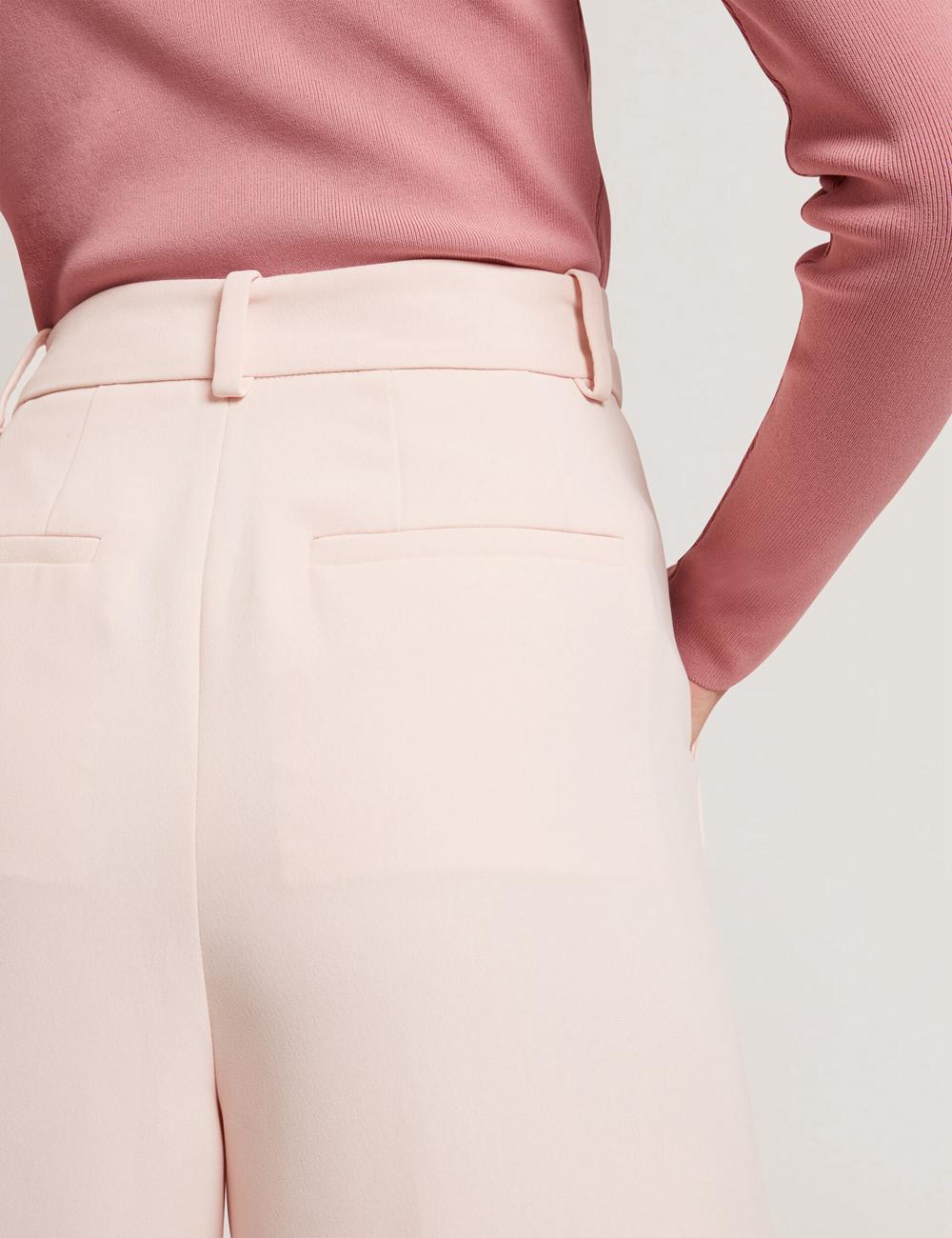 Women Ted Baker TRAGAT - Ultra Wide Leg Woven Tailored Trousers Pink | Egypt  KULZY-3125