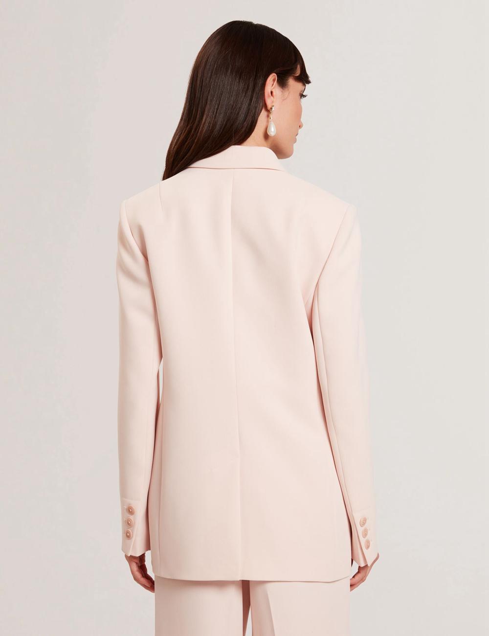 Women Ted Baker TRAGA - Tailored Double Breasted Woven Blazers Pink | Egypt  RTHUZ-1278